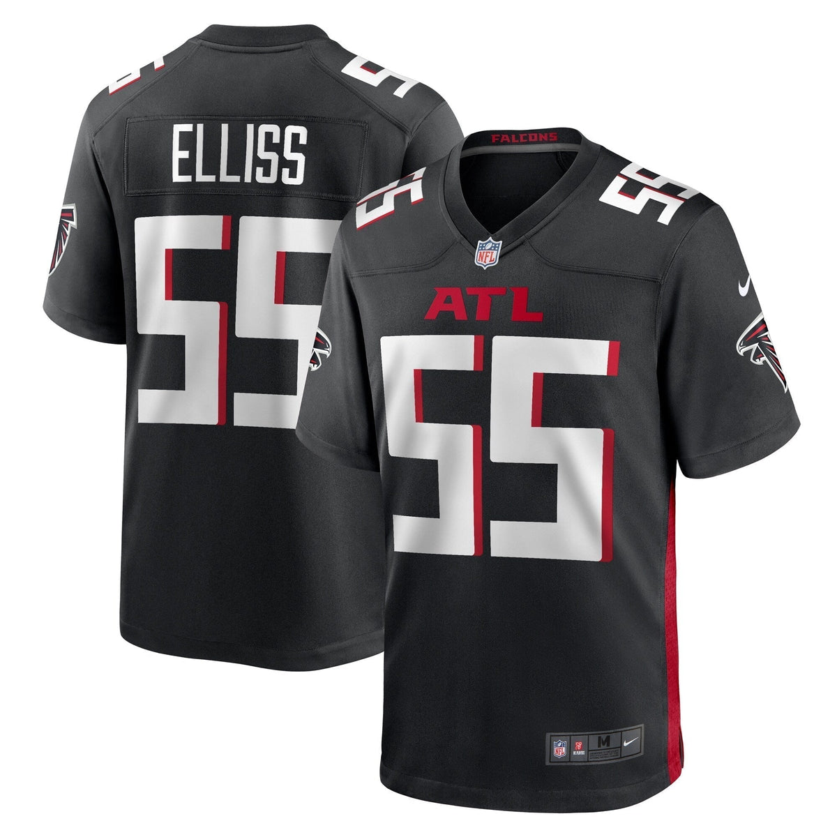 Kaden Elliss Atlanta Falcons Nike Game   Jersey - Black