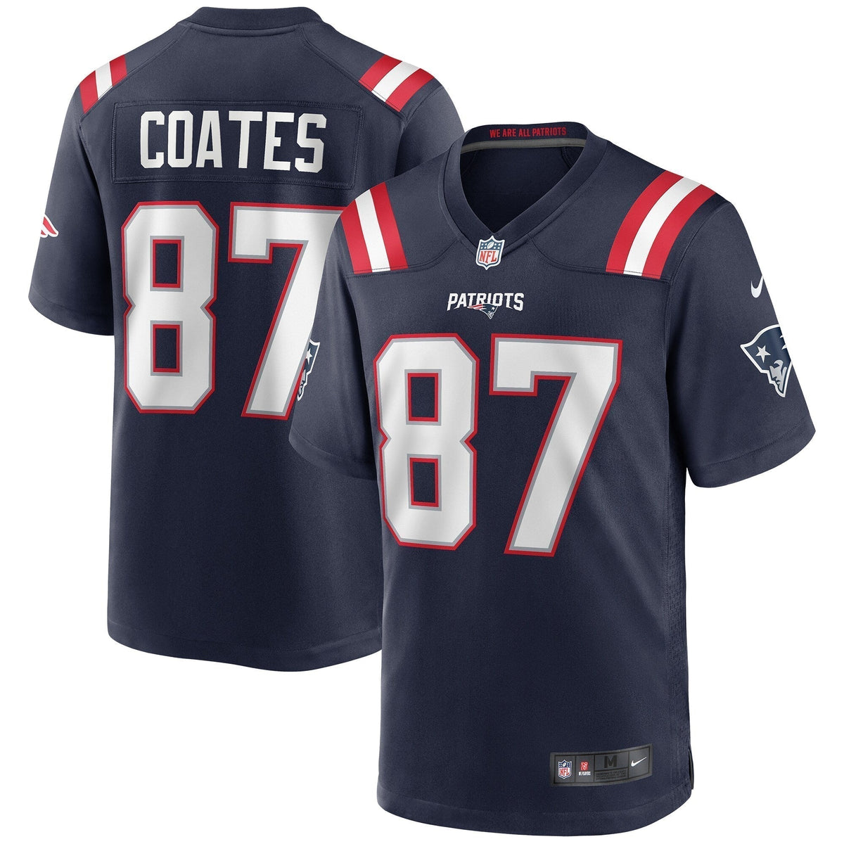 Ben Coates New England Patriots Nike Game Retired   Jersey - Navy