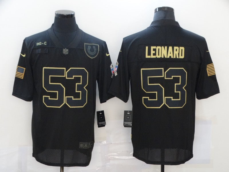 Men's Indianapolis Colts Darius Leonard #53 Black Game Jersey1