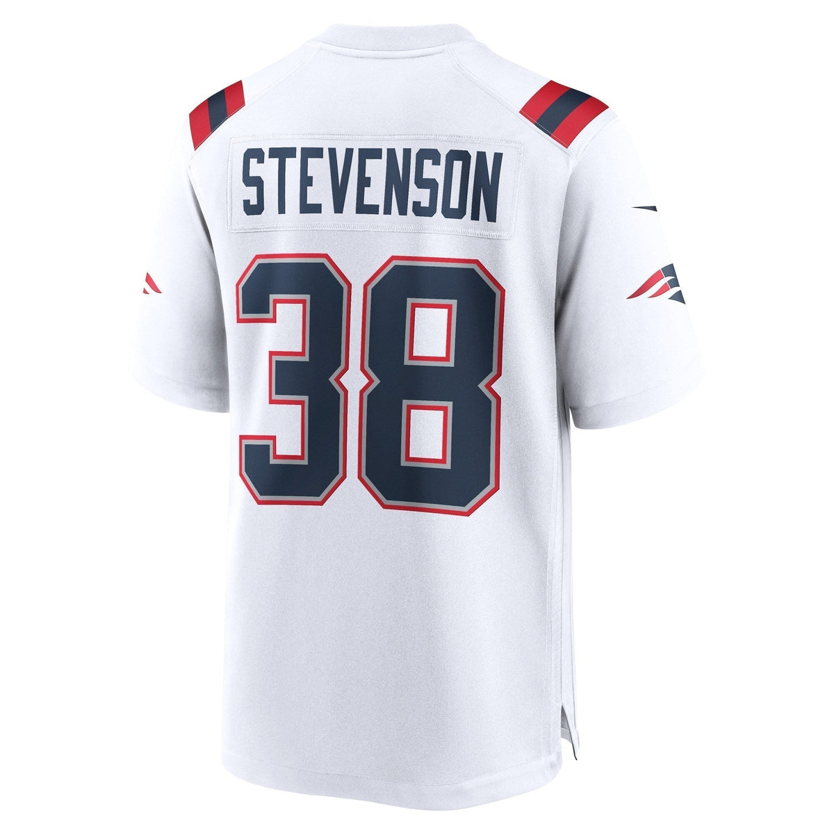 Rhamondre Stevenson New England Patriots Nike Game   Jersey - White
