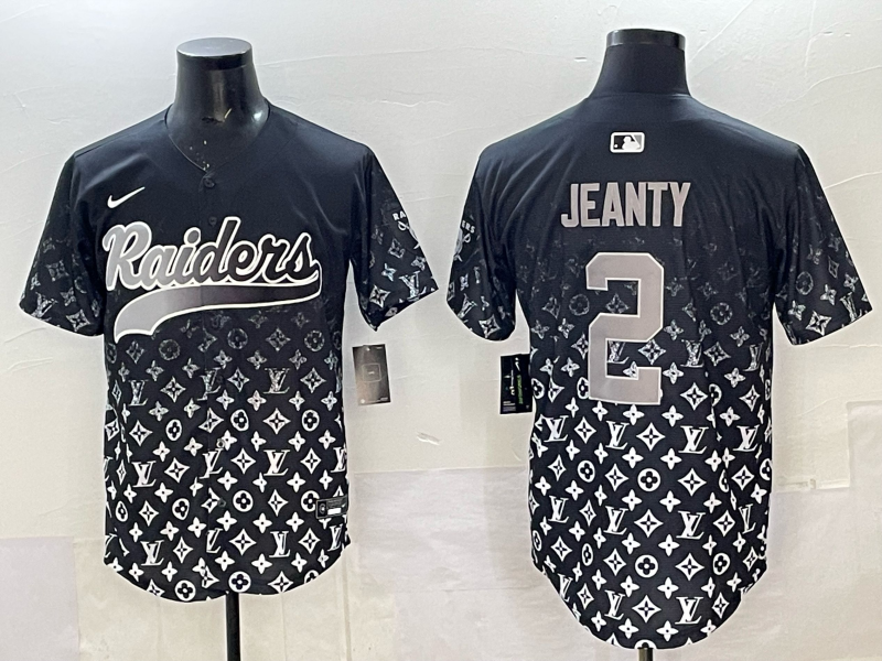 Men's Las Vegas Raiders Ashton Jeanty #2 Black Team Player Game Jersey