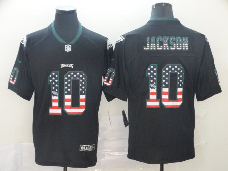 Men's Philadelphia Eagles Desean Jackson #10 Black Player Game Jersey1