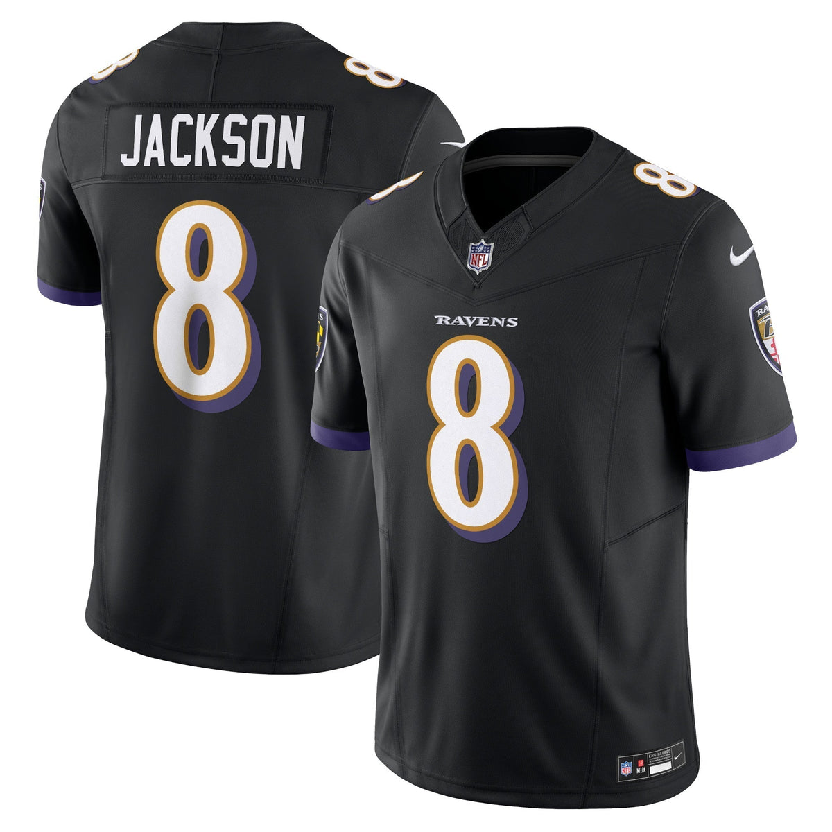 Lamar Jackson Black Baltimore Ravens Vapor F.U.S.E. Limited Jersey