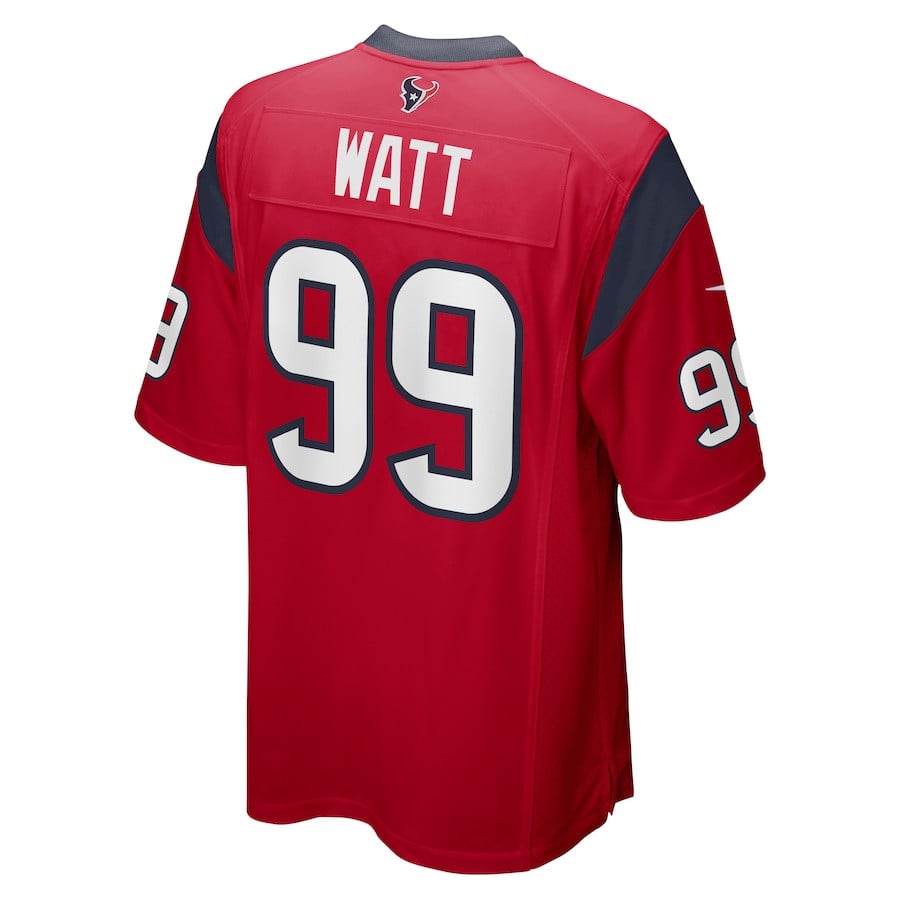 J.J. Watt 99 Houston Texans Men Retired Alternate Game Jersey - Red