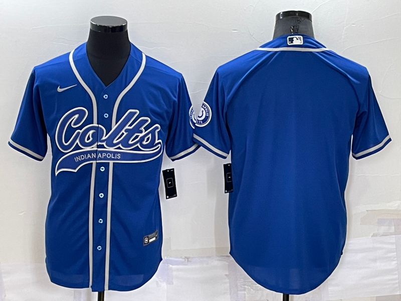 Men's Indianapolis Colts Royal Blank Jersey1
