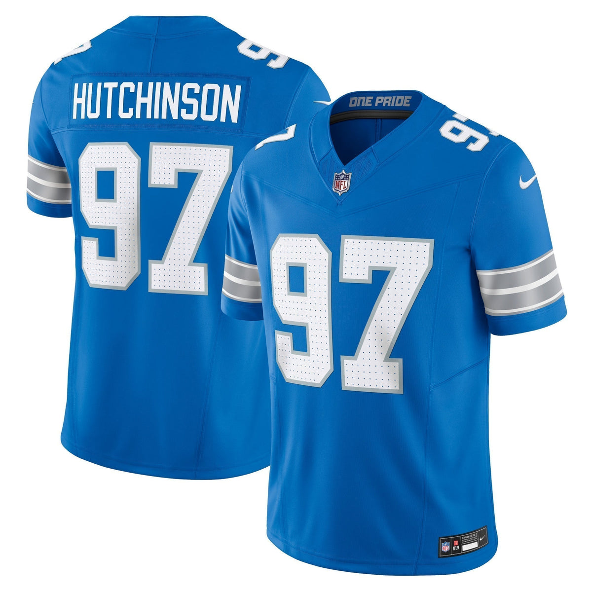 Aidan Hutchinson Detroit Lions Nike Vapor F.U.S.E. Limited Jersey - Blue