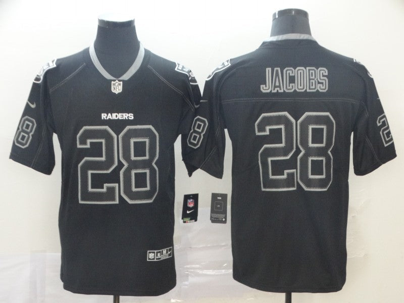 Men's Las Vegas Raiders Josh Jacobs #28 Black Alternate Game Jersey1