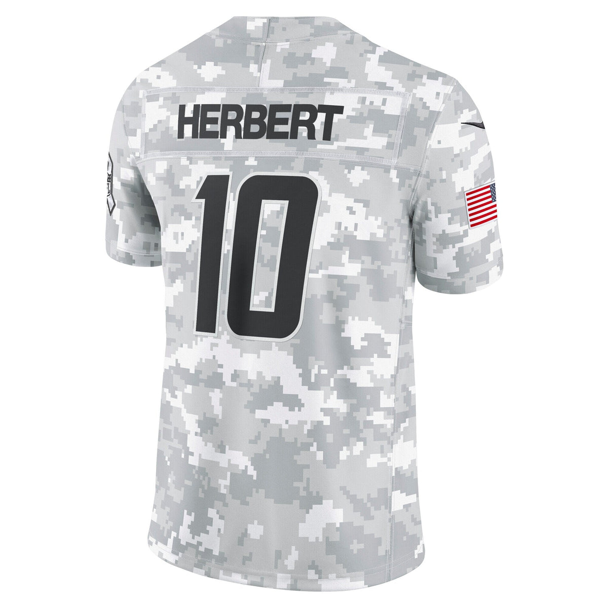 Justin Herbert Los Angeles Chargers Nike 2024 Salute to Service Limited Jersey - Arctic Camo