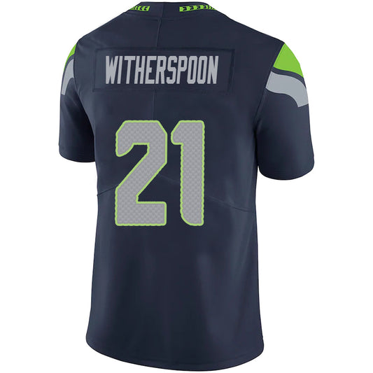 #21 Devon Witherspoon Player S.Seahawks Navy Vapor F.U.S.E. Limited Football Jerseys