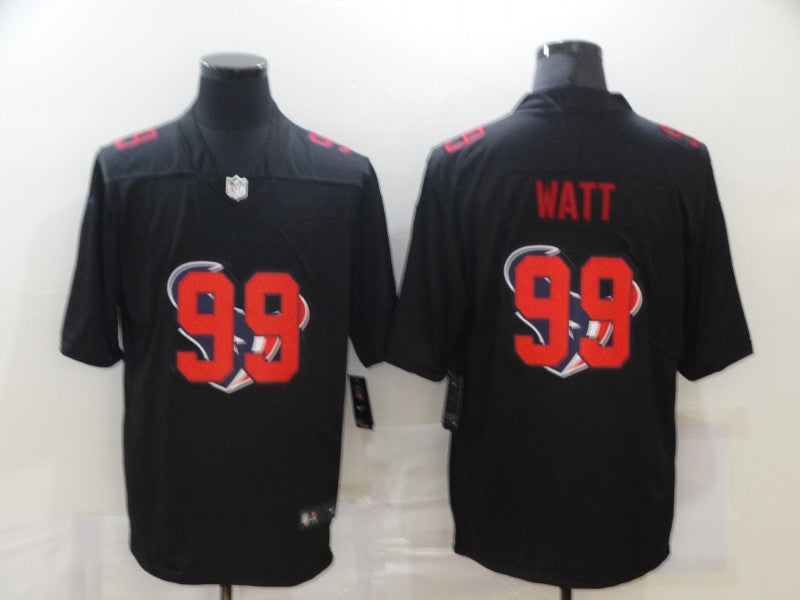 Men's Houston Texans J.J. Watt #99 Black Alternate Game Jersey1