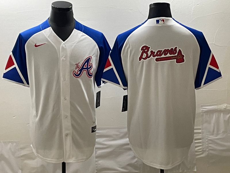 Men's Atlanta Braves Nike White 2023 City Connect Replica Jersey1