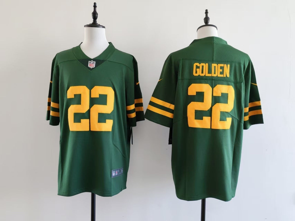 Men's Green Bay Packers Matthew Golden Nike Jersey