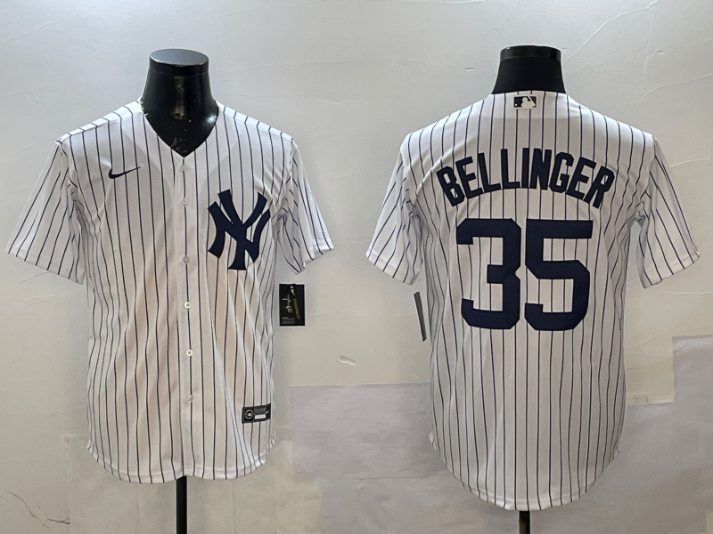 Men's New York Yankees Cody Bellinger #35 White Home Replica Player Jersey