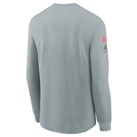 Youth Buffalo Bills Nike Gray 2024 Salute To Service Long Sleeve T-Shirt