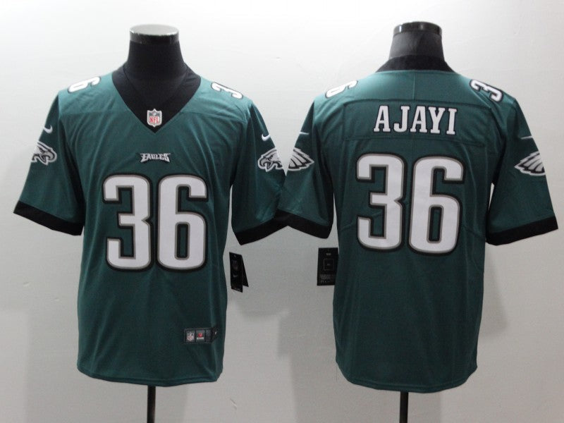 Men's Philadelphia Eagles Jay Ajayi #36 Midnight Green Game Jersey1