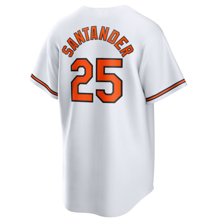 #25 Anthony Santander Player B.Orioles White Replica Baseball Jerseys
