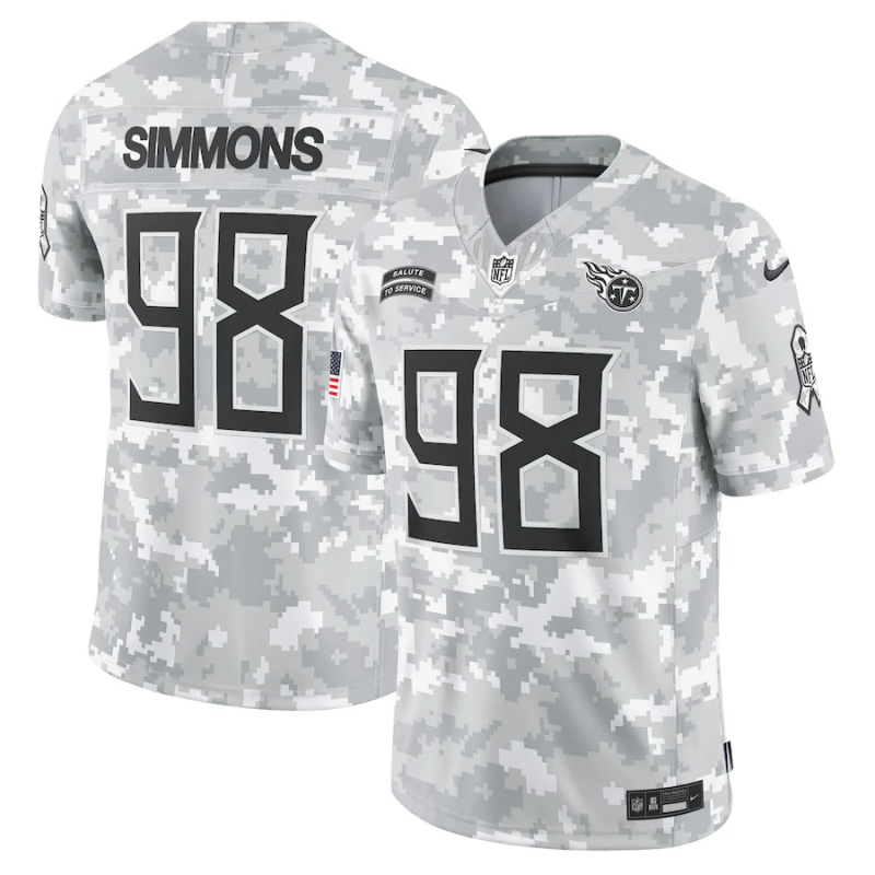 Men's Tennessee Titans Jeffery Simmons #98 Arctic Camo 2024 Salute to Service Limited Jersey1