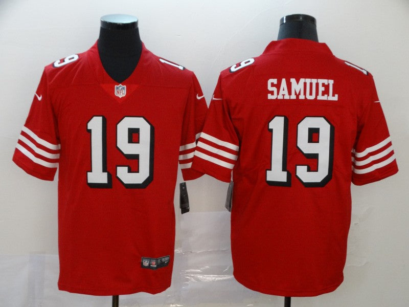 Men's San Francisco 49ers Deebo Samuel #19 Red Game Player Jersey1