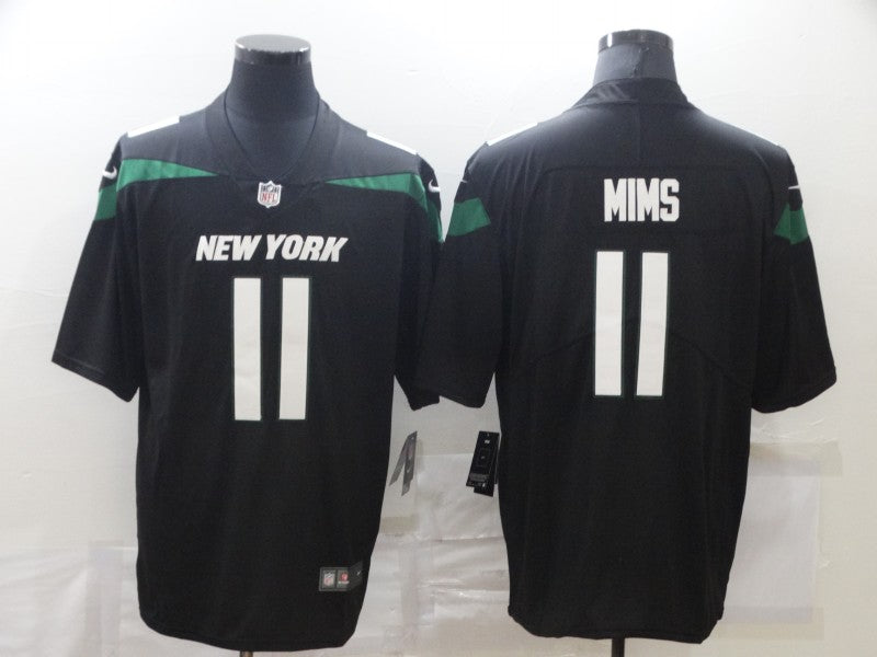 Men's New York Jets Denzel Mims #11 Black Game Jersey1