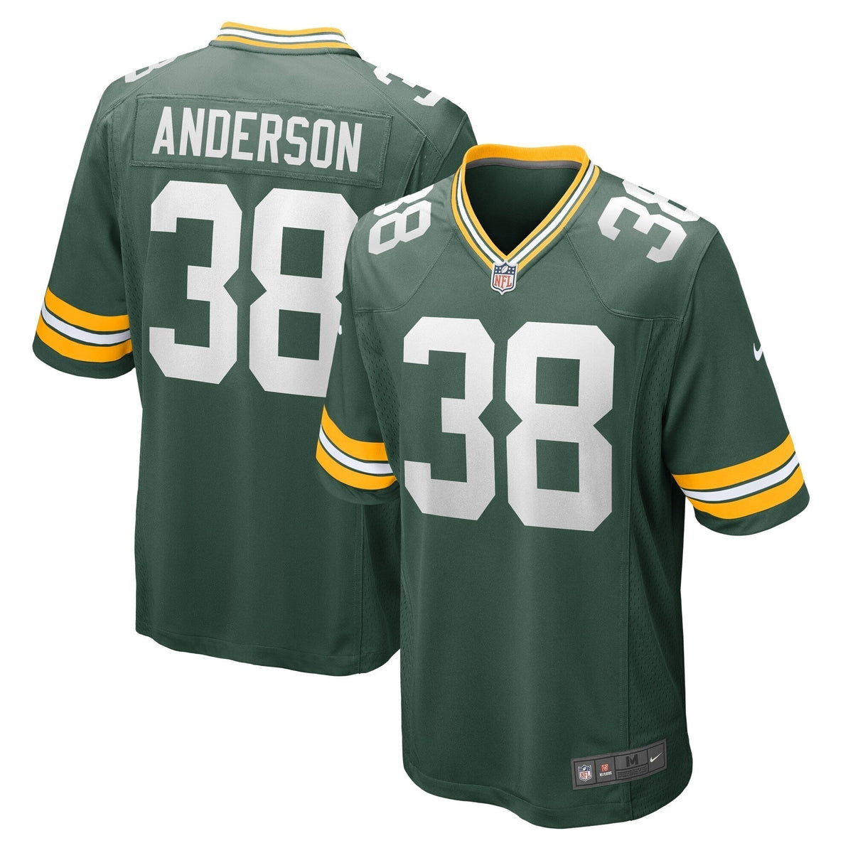 Zayne Anderson Green Bay Packers Nike Team Game Jersey -  Green