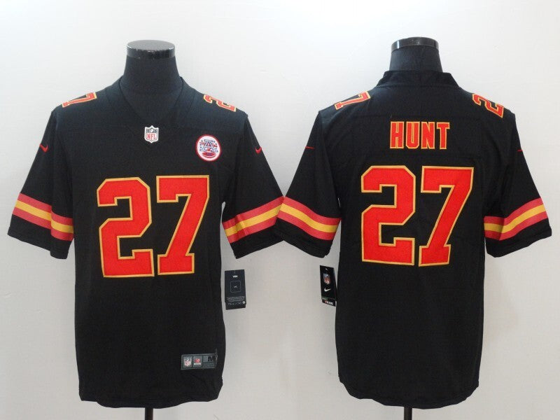 Men's Kansas City Chiefs Kareem Hunt Jersey -  Black