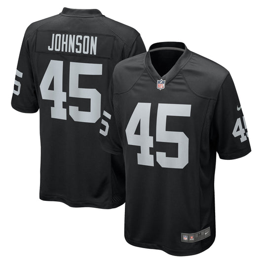 Jaquan Johnson Las Vegas Raiders Nike Game   Jersey - Black