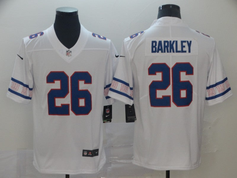 Men's New York Giants #26 Saquon Barkley White Game Player Jersey1