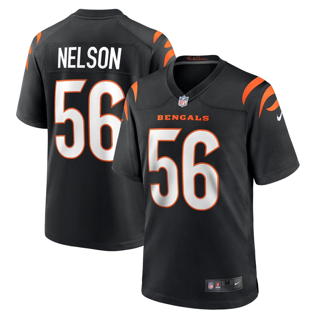Garrett Nelson Cincinnati Bengals Nike  Game Jersey -  Black