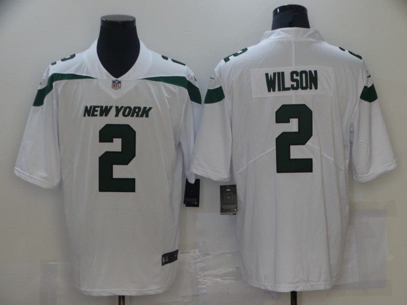 Men's New York Jets Zach Wilson #2 White Game Jersey1