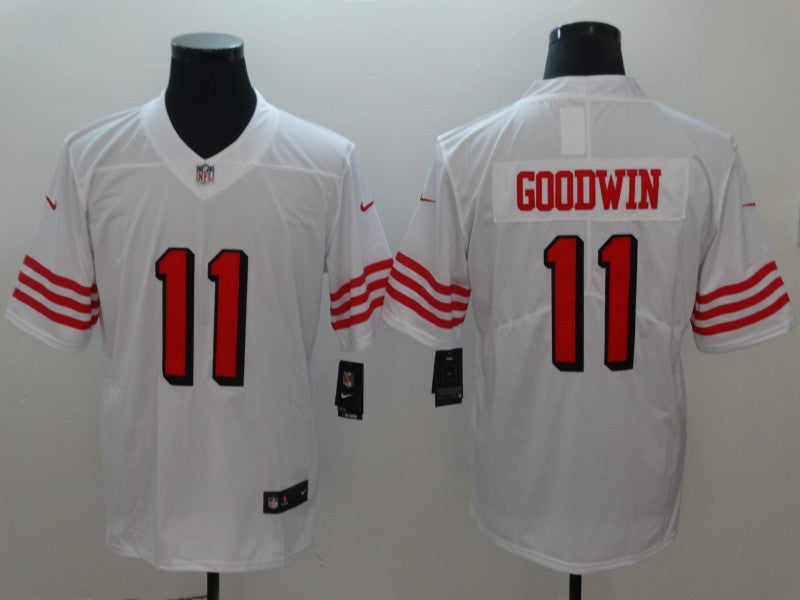 Men's San Francisco 49ers Marquise Goodwin #11 White Game Jersey1