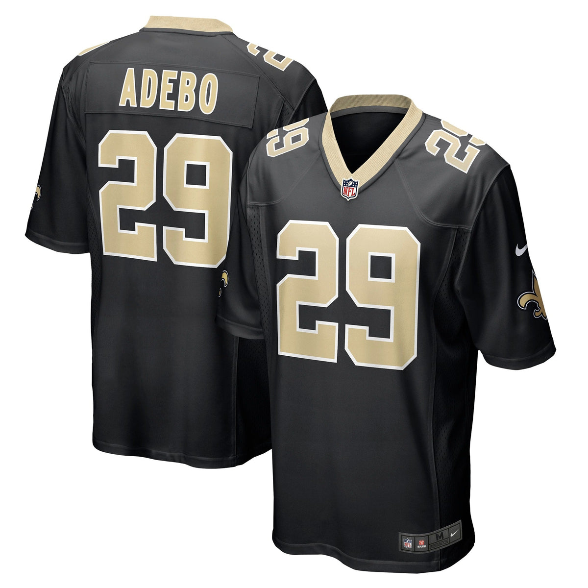 Paulson Adebo New Orleans Saints Nike Game Jersey - Black