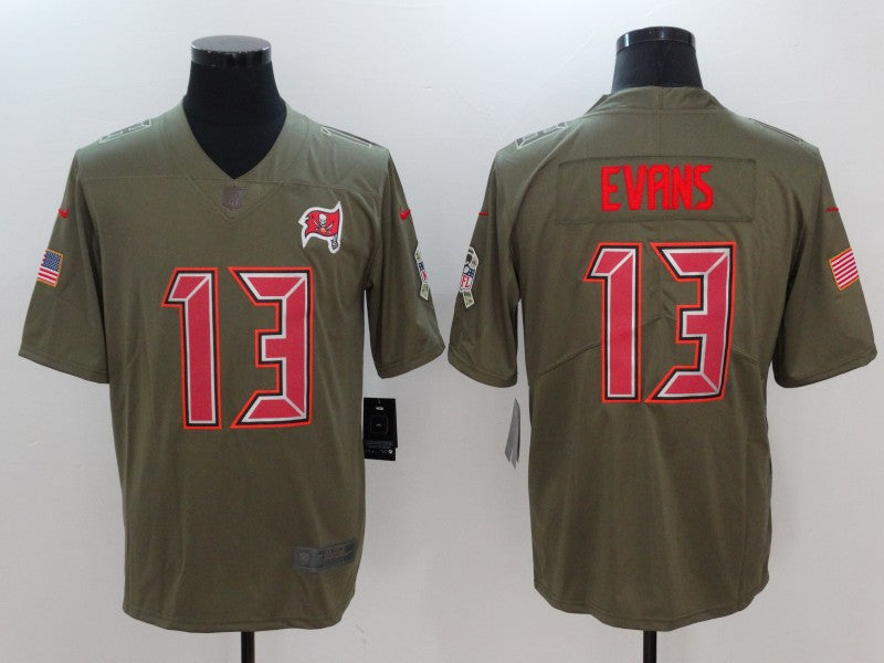 Men's Tampa Bay Buccaneers Mike Evans #13 Brown Alternate Game Jersey1