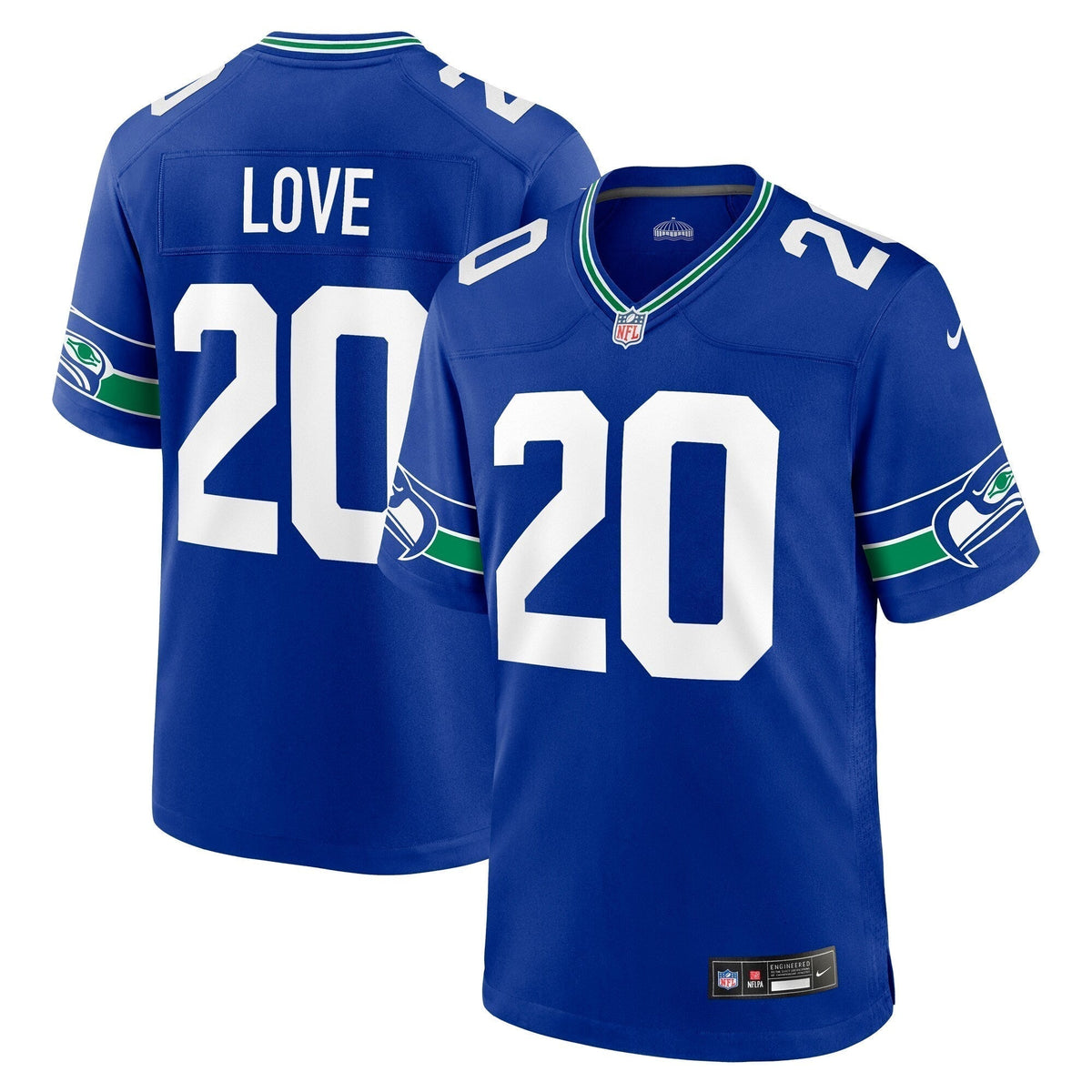 Julian Love Seattle Seahawks Nike Throwback   Game Jersey - Royal