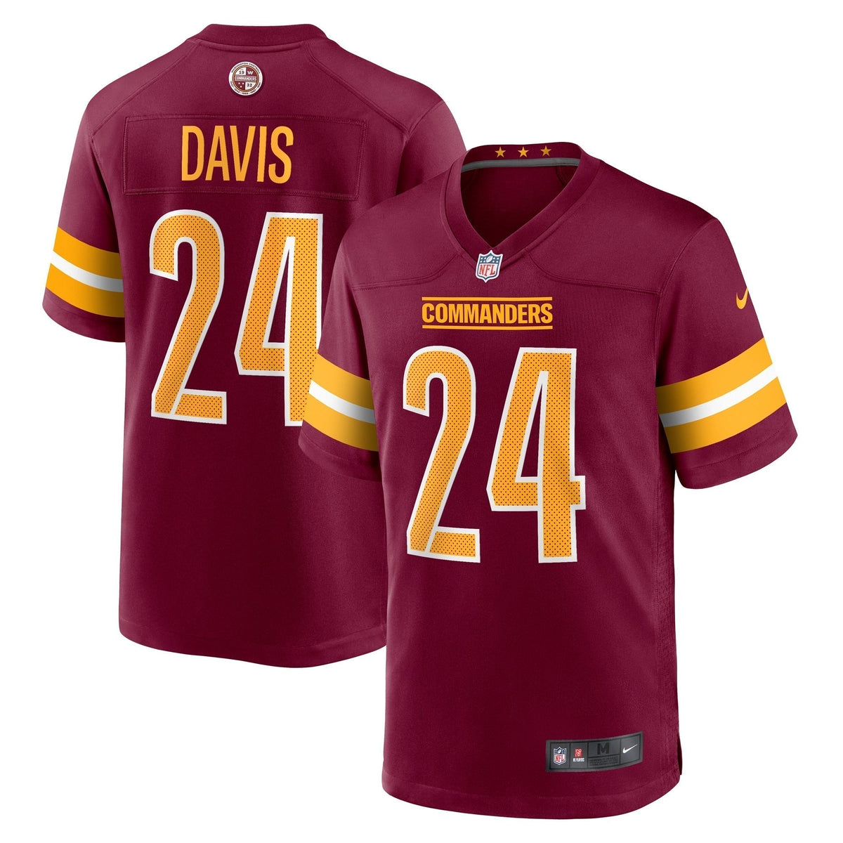 Michael Davis Washington Commanders Nike  Game Jersey -  Burgundy