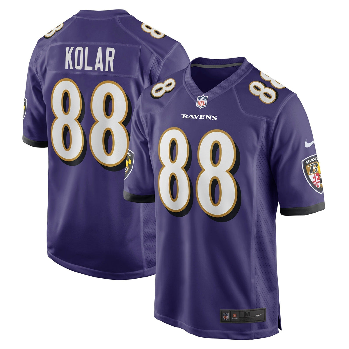 Charlie Kolar Baltimore Ravens Nike   Game Jersey - Purple