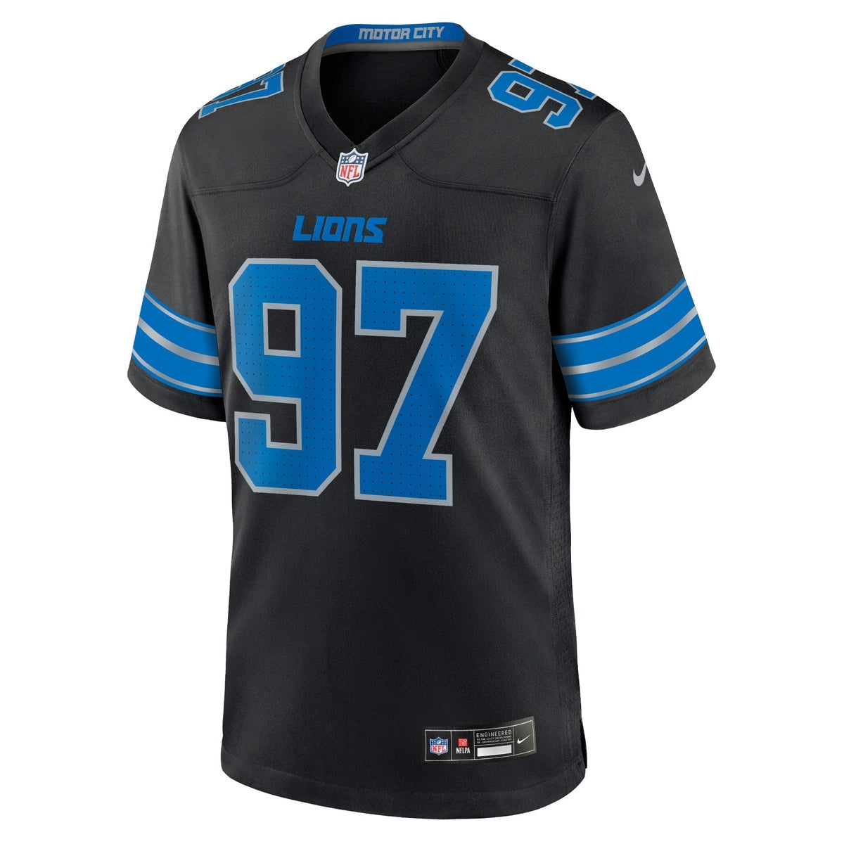 Aidan Hutchinson Detroit Lions Nike 2nd Alternate Game Jersey - Black