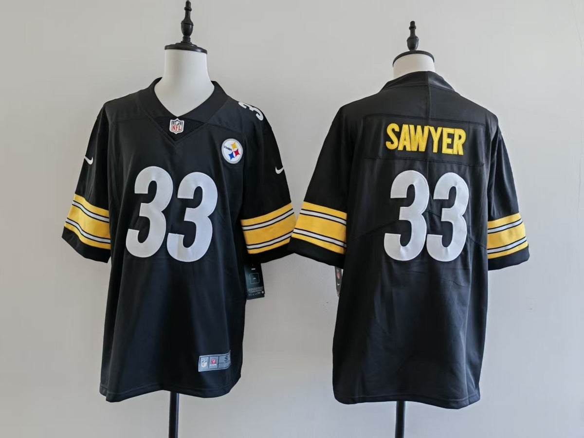 Men's Pittsburgh Steelers Jack Sawyer Nike Jersey -  Black