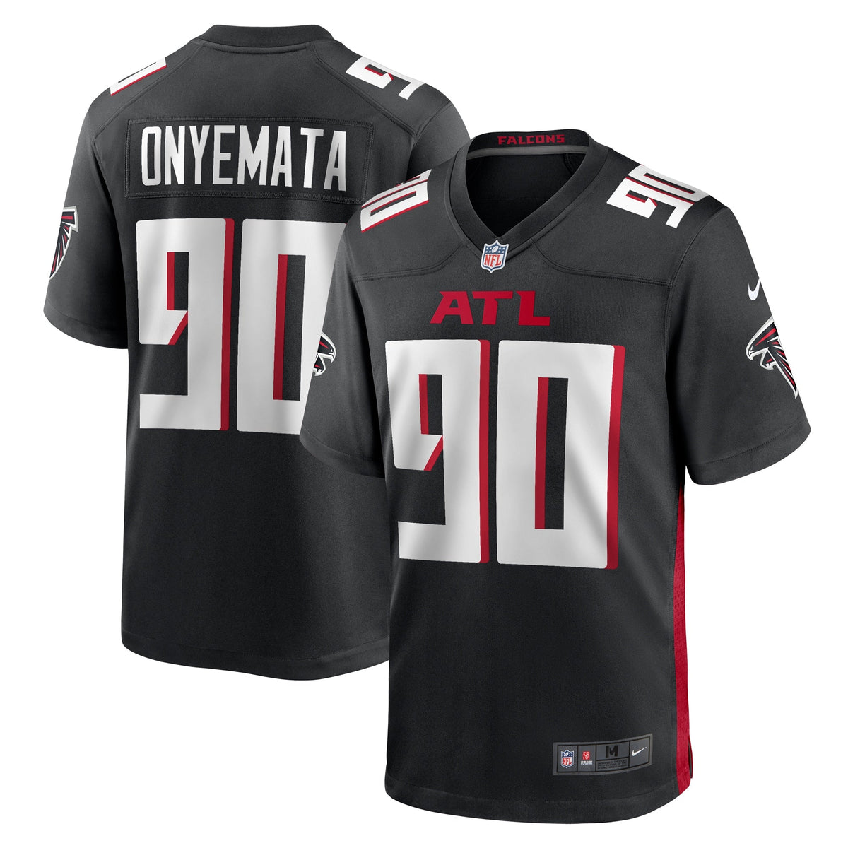 David Onyemata Atlanta Falcons Nike Game   Jersey - Black