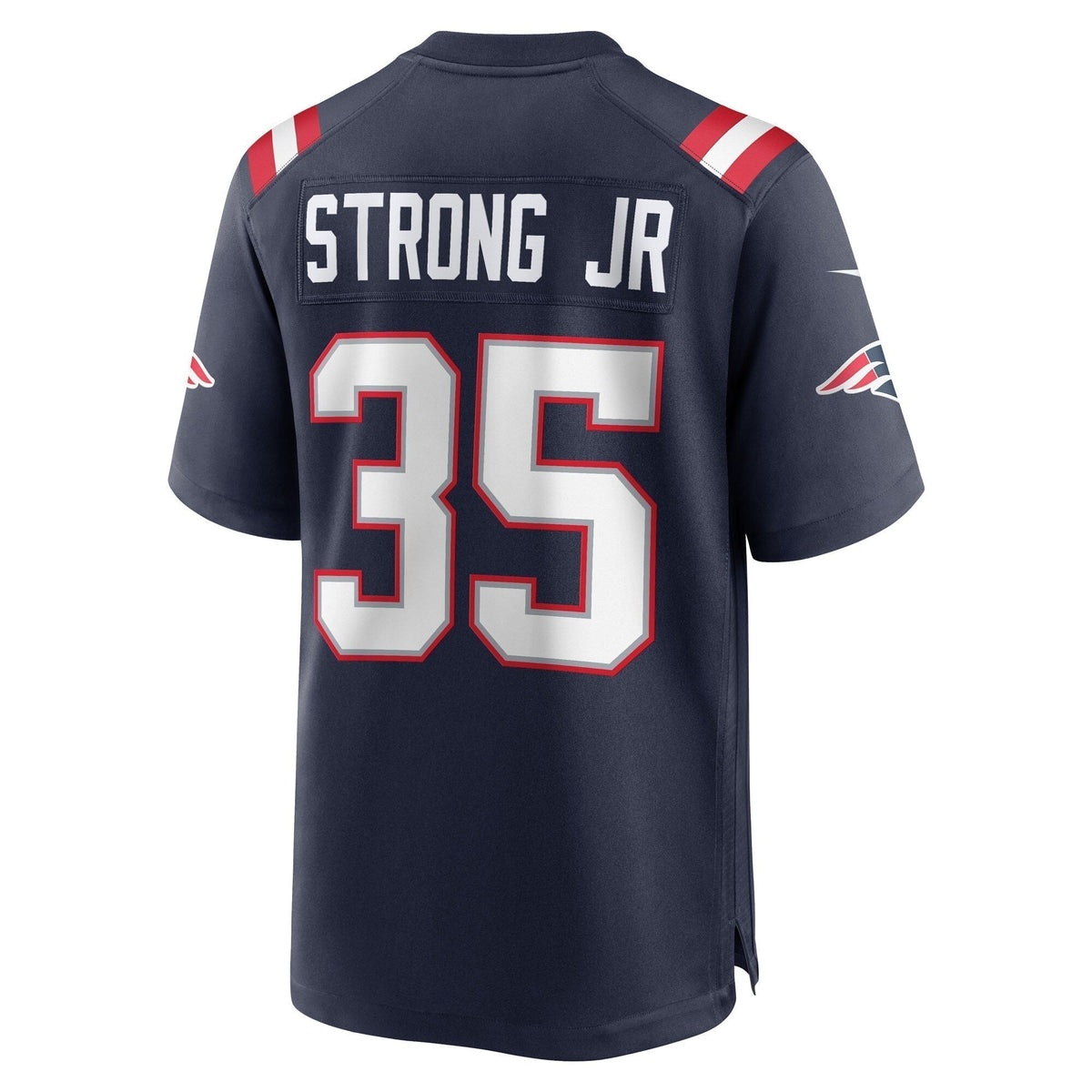 Pierre Strong Jr. New England Patriots Nike Game   Jersey - Navy