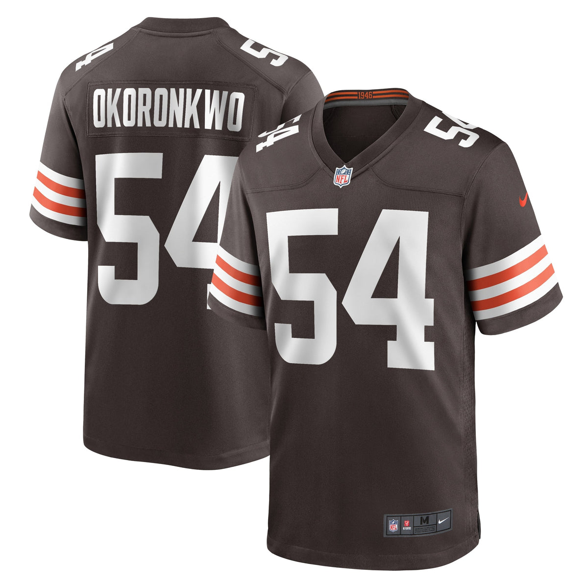 Ogbonnia Okoronkwo Cleveland Browns Nike Game   Jersey - Brown