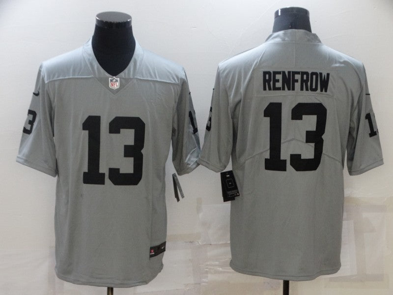 Men's Las Vegas Raiders Hunter Renfrow #13 Gray Inverted Legend Jersey1