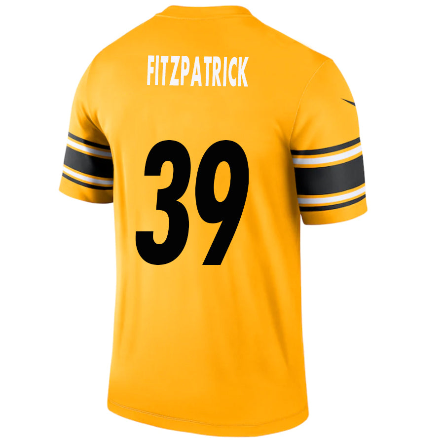 #39 Minkah Fitzpatrick Player P.Steelers Gold Stitched Game Football Jerseys