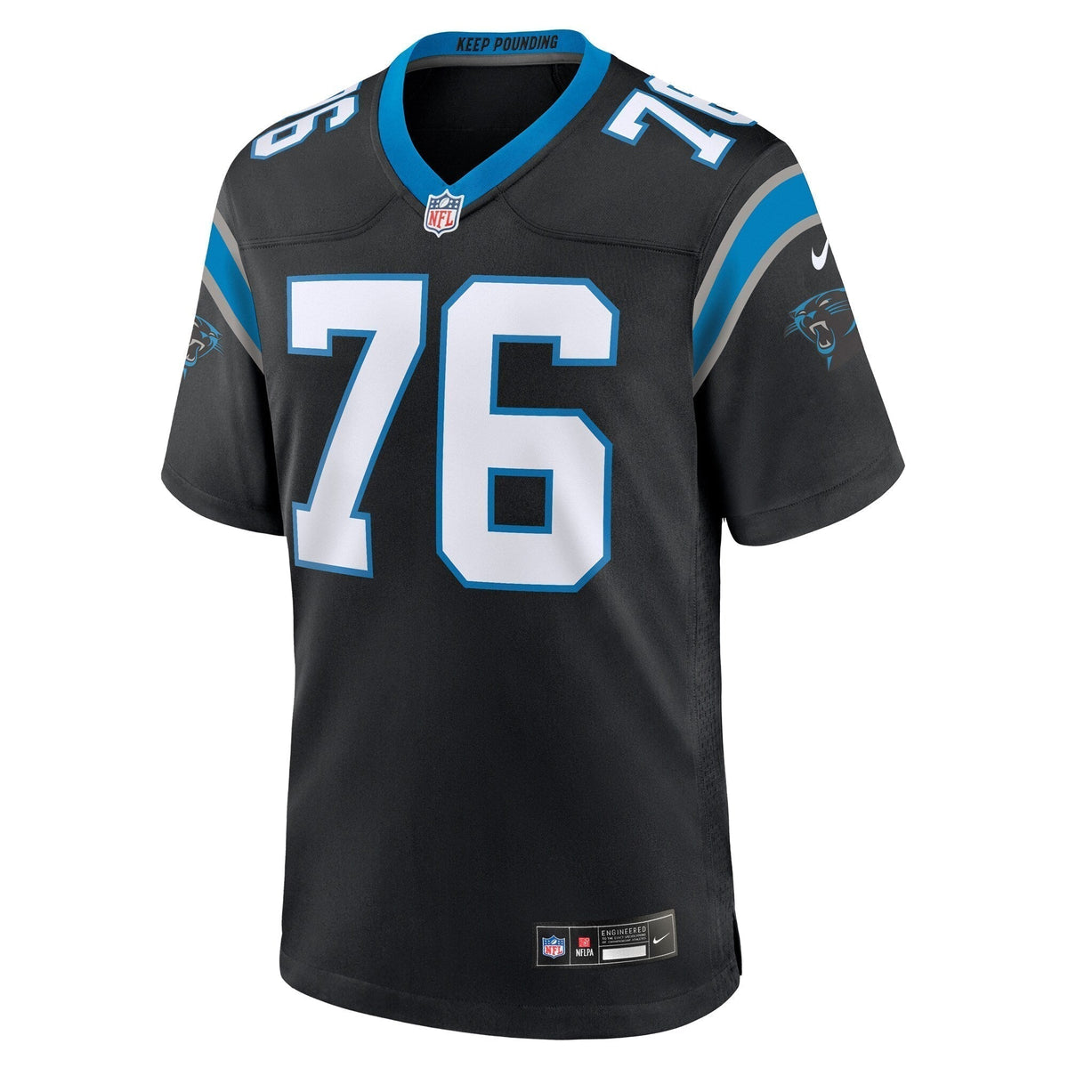 Calvin Throckmorton Carolina Panthers Nike Team Game Jersey -  Black