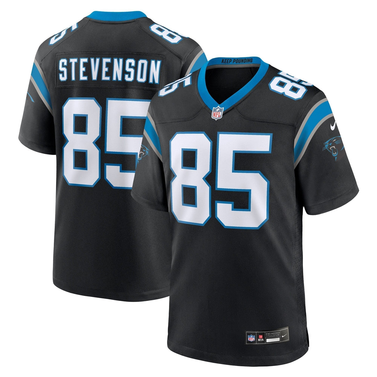 Marquez Stevenson Carolina Panthers Nike Team Game Jersey -  Black