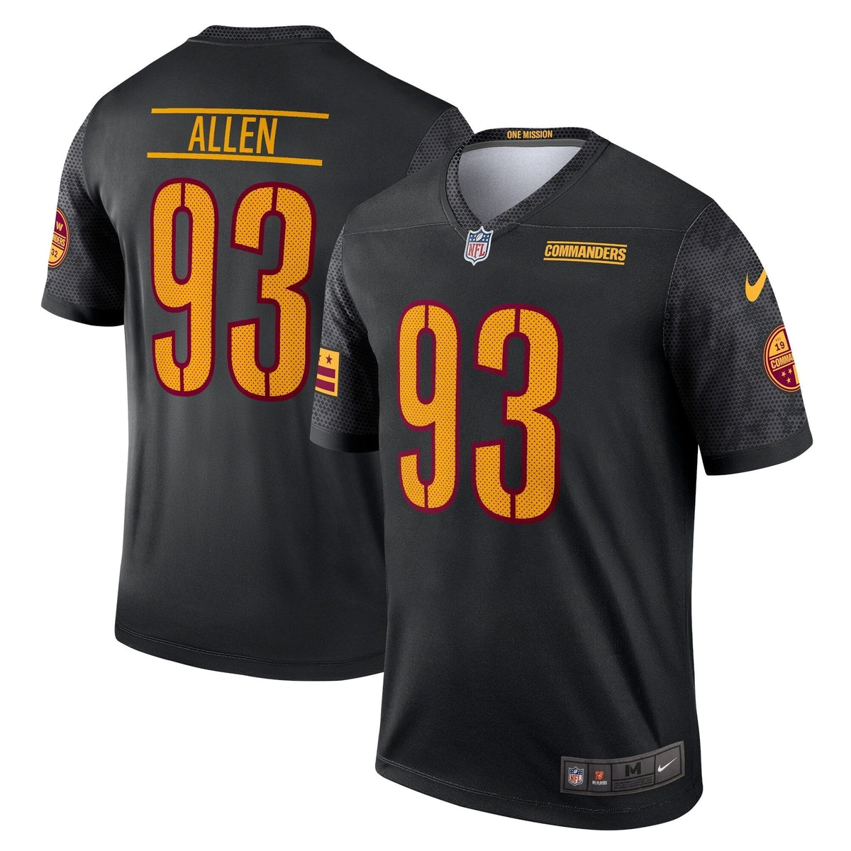 Jonathan Allen Washington Commanders Nike Alternate Legend Jersey - Black