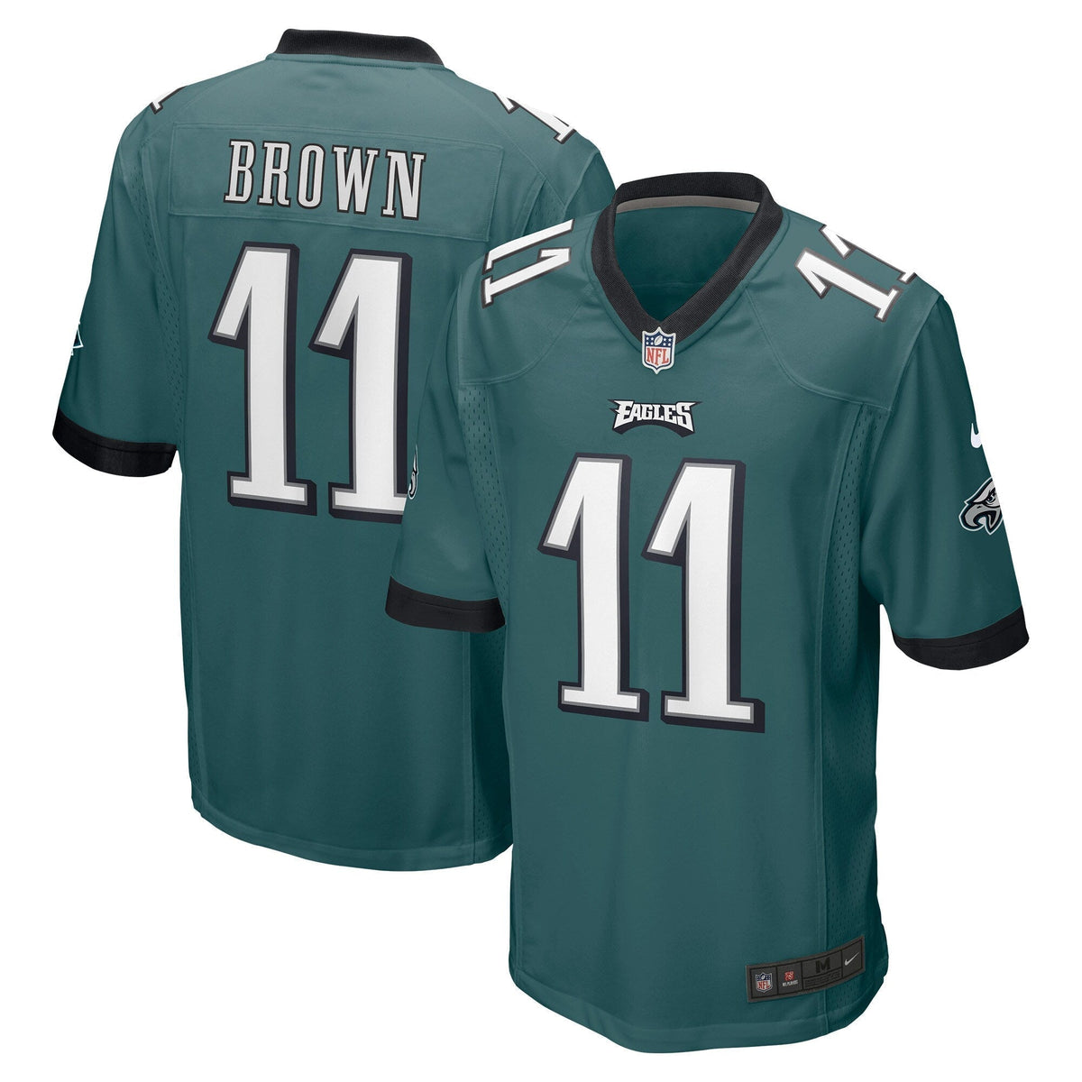 A.J. Brown Philadelphia Eagles Nike   Game Jersey - Midnight Green