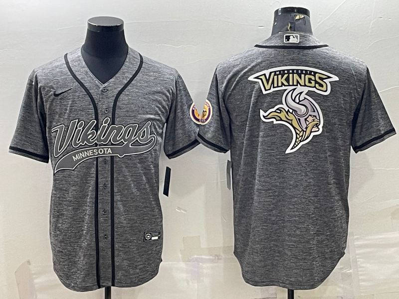 Men's Minnesota Vikings Gray Game Jersey1