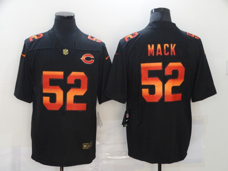 Men's Chicago Bears #52 Khalil Mack Black Game Replica Jersey1
