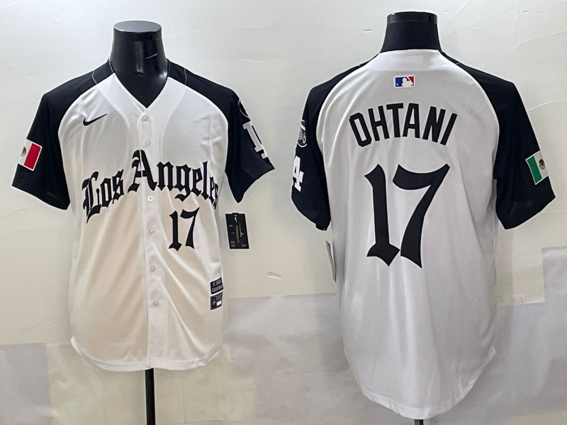 Men's Los Angeles Dodgers Shohei Ohtani #17 White Team Player Game Jersy