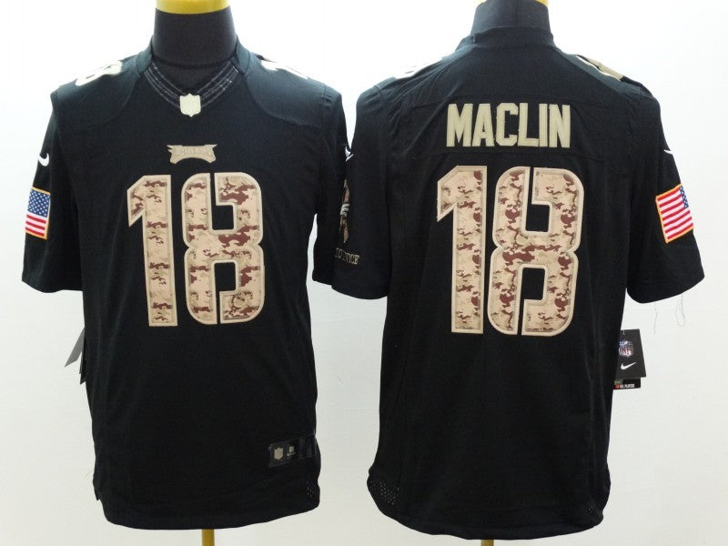 Men's Philadelphia Eagles Jeremy Maclin #18 Black Game Jersey1